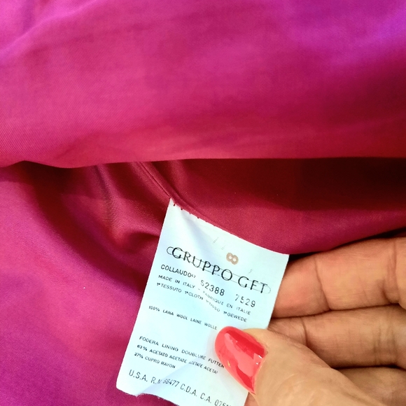 Valentino Viva Magenta Vintage Suit Jacket - Picture 10 of 13